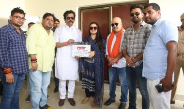 आम्रपाली,रितेश और विक्रांत की फिल्म 'दाग एगो लांछन' की शूटिंग गोरखपुर में शुरू।