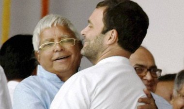 लालू यादव से मिलने दिल्ली ऐम्स पहुंचे राहुल गांन्धी