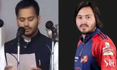 राजनीति से फ्री  होकर क्रिकेट की नेट प्रैक्टिस करते नजर आए तेजस्वी