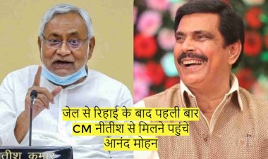 जेल से रिहाई के बाद पहली बार CM नीतीश से मिलने पहुंचे आनंद मोहन