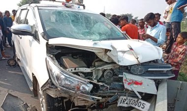 मधेपुरा डीएम की गाड़ी ने कई लोगों को कुचला, महिला समेत 3 की मौत, गाड़ी छोड़ भागे जिलाधिकारी