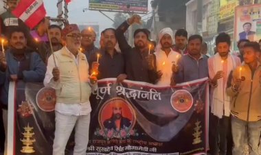 सीतामढ़ी में राष्ट्रीय अध्यक्ष की हत्या के विरोध में करणी सेना ने निकाला आक्रोश मार्च, हत्यारों की गिरफ्तारी के साथ एनकाउंटर की मांग