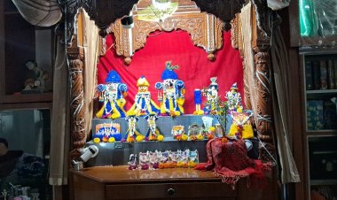 भगवान जी को भी लगती है ठंड, सर्दी से बचाने के लिए गया के इस्कॉन मंदिर में भगवान को ऊनी वस्त्र पहनाए गए, हीटर भी लगेगें
