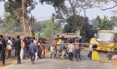 दरभंगा में सड़क हादसे में 11 वर्षीय स्कूली छात्रा की मौत, आक्रोशित ग्रामीणों ने सड़क जाम कर किया हंगामा