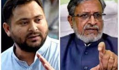 तेजस्वी यादव पर हमला बोले सुशील कुमार मोदी, कहा- खुद को शेर का बेटा बताने वाले तेजस्वी यादव माफी क्यों मांग रहे हैं?