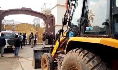लालू के साले सुभाष यादव के घर बुलडोजर लेकर कुर्की जब्ती करने पहुंची नीतीश की पुलिस, माहौल पूरा गरम