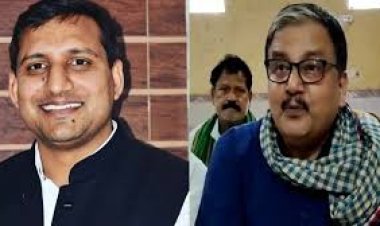 आज राजद से राज्यसभा चुनाव को लेकर नामांकन करने पहुंचे मनोज झा और संजय यादव...