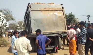 पटना में हाइवा ने व्यक्ति को रौंदा, आक्रोशित लोगों ने काटा जमकर बवाल