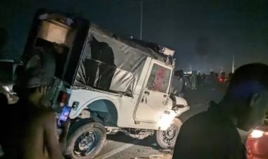 तेजस्वी यादव की जनविश्वास यात्रा के दौरान भीषण हादसा, काफिले में शामिल गाड़ी दुर्घटनाग्रस्त,  एक की मौत