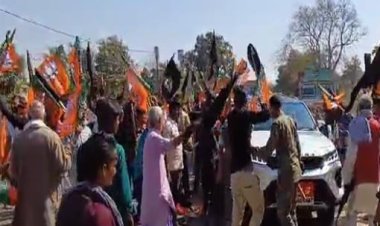 भाजपा के फायर ब्रांड नेता गिरिराज सिंह का अपने ही संसदीय क्षेत्र में भारी विरोध, BJP कार्यकर्ताओं ने काले झंडे दिखाकर की नारेबाजी ...