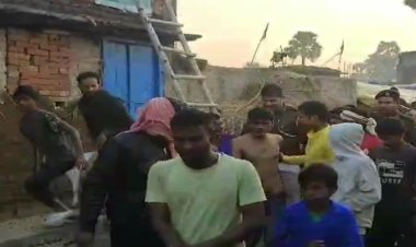 नौबतपुर में लोगों ने 3 युवकों को चोर बताकर पोल से बांधकर जमकर जमकर पीटा