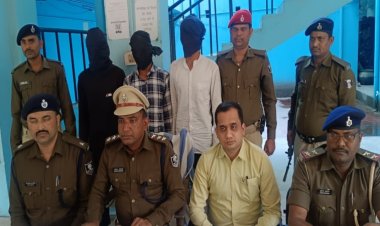 नवादा में लूट की योजना बनाते अंतरजिला गिरोह का 3 बदमाश गिरफ्तार, कट्टा व कारतूस समेत चोरी की दो बाइक भी बरामद