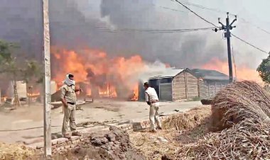 बिहार में शॉर्ट-सर्किट से लगी भयंकर आग, 100 से ज्यादा घर जले, मवेशी समेत सबकुछ जलकर खाक