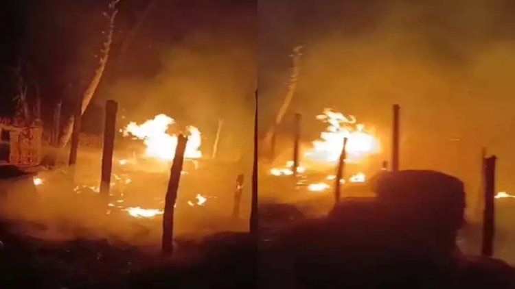 धमाकों से दहला मुजफ्फरपुर का गोपालपुर सहनी टोला, एक के बाद एक फटे 20 सिलेंडर, 50 घर जलकर खाक