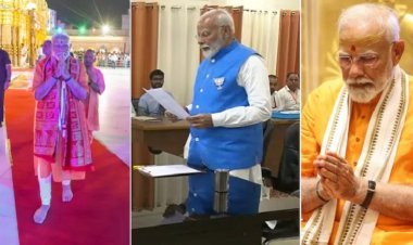 पीएम मोदी ने वाराणसी लोकसभा सीट से दाखिल किया नामांकन, 18 केंद्रीय मंत्री समेत 12 राज्यों के सीएम रहे मौजूद