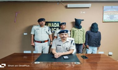 नवादा में जिंदा जलाकर युवक की हत्या मामले में पुलिस ने मुख्य आरोपित सुरेश राय सहित दो किया गिरफ्तार, एसपी ने खोला राज