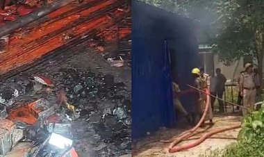 पटना में सचिवालय कैंपस के पास लगी भीषण आग, मची अफरा-तफरी