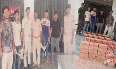 नवादा में भारी मात्रा में अंग्रेजी शराब बरामद, सगे भाई समेत 4 तस्कर गिरफ्तार