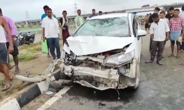 पटना में बेलगाम कार ने 8 लोगों को रौंदा, 2 लोगों की मौत, ग्रामीणो ने घेरकर काटा बवाल