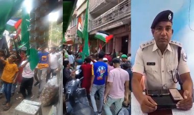 नवादा में मुहर्रम के जुलूस में लहराया गया फिलिस्तीन का झंडा, पुलिस ने जुलूस में शामिल 3 लड़कों को पहचान कर पकड़ा