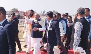 प्रगति यात्रा के दौरान नवादा पहुंचे सीएम नीतीश कुमार, 104 योजनाओं का किया शिलान्यास और उद्घाटन