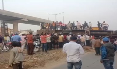 BREAKING NEWS: पटना में अभी-अभी यात्रियों से खचाखच भरी ने मारी पलटी, कई लोग घायल