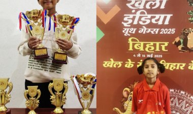 खेलो इंडिया यूथ गेम्स की सबसे कम उम्र की एथलीट 8 साल की बिहार निवासी निलांजना का सपना है भारत के लिए खेलना