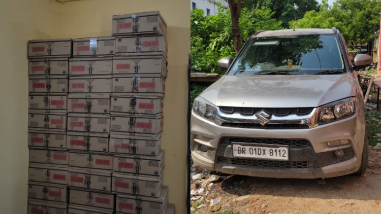 मद्य निषेध की सीआईडी टीम और कोतवाली थाने की पुलिस भारी मात्रा में अवैध शराब किया बरामद, दो तस्कर अरेस्ट