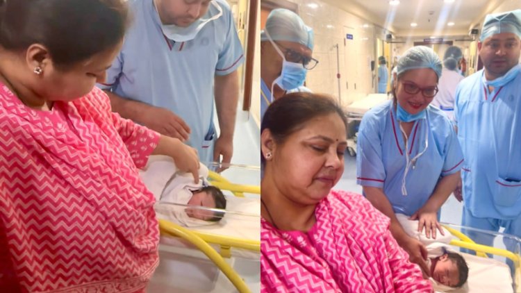 तेजस्वी यादव फिर से बने पापा, बेटे के साथ तस्वीर की साझा, रोहिणी आचार्य ने नाम दिया जूनियर तेजस्वी