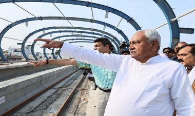 मुख्यमंत्री ने देखी पटना मेट्रो रेल परियोजना के निर्माण कार्यों की प्रगति, प्रायोरिटी कॉरिडोर पर इस माह से परिचालन
