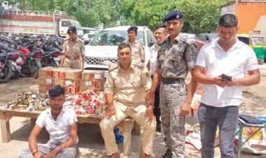 फर्जी दारोगा बनकर कर रहा था शराब की तस्करी, 199 लीटर विदेशी शराब के साथ पकड़ा गया रवि किशन, पुलिस टैग लगी गाड़ी भी जब्त