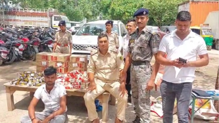 फर्जी दारोगा बनकर कर रहा था शराब की तस्करी, 199 लीटर विदेशी शराब के साथ पकड़ा गया रवि किशन, पुलिस टैग लगी गाड़ी भी जब्त