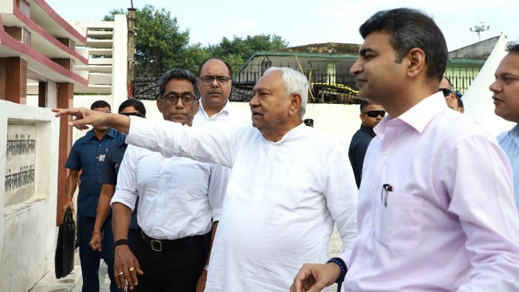 देशरत्न डॉ. राजेन्द्र प्रसाद की समाधि स्थल के पास विकसित किये जाने वाले 'वेस्ट टू वंडर' थीम पार्क का मुख्यमंत्री ने किया स्थल निरीक्षण