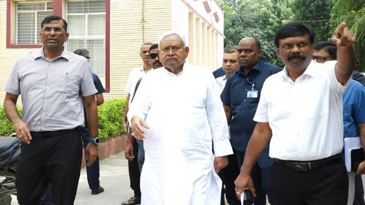 मुख्यमंत्री ने ललित नारायण मिश्र आर्थिक विकास एवं सामाजिक परिवर्तन संस्थान का किया निरीक्षण