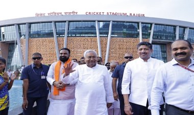 मुख्यमंत्री ने राजगीर में नवनिर्मित अंतर्राष्ट्रीय क्रिकेट स्टेडियम का किया उद्घाटन, खिलाड़ियों को प्रदान किया नियुक्तिपत्र