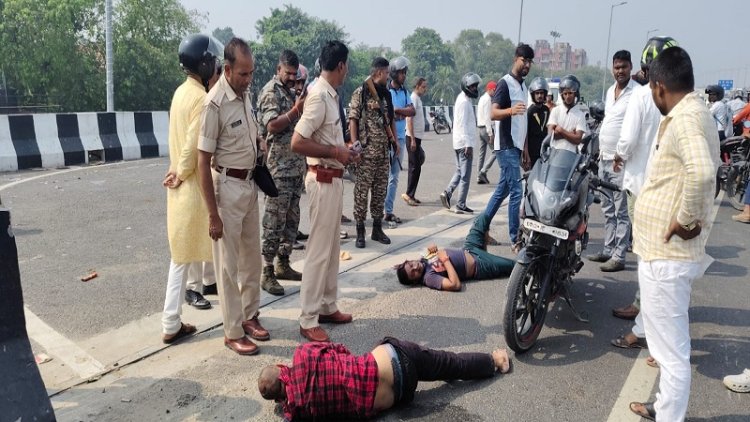 राजधानी पटना के मरीन ड्राइव पर रफ्तार का कहर, भीषण सड़क हादसे में दो लोग घायल
