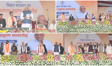 नीतीश कुमार दसवीं बार बने बिहार के मुख्यमंत्री , जानिए गांधी मैदान में किन-किन मंत्रियों ने ली शपथ..?