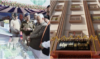 सीएम ने पटना पुलिस लाइन में केन्द्रीकृत रसोई-सह-भोजनालय एवं 700 क्षमता वाले पुरुष सिपाही बैरक का किया उद्घाटन