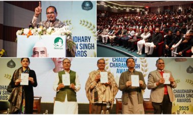 किसान सम्मान समारोह में शामिल हुए शिवराज सिंह चौहान, चौधरी चरण सिंह को बताया ग्रामीण विकास का प्रतीक