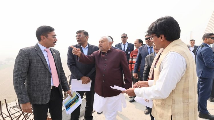 कच्ची दरगाह-बिदुपुर 6 लेन गंगा पुल परियोजना के बचे हुये कार्यों को तेजी से पूर्ण करें, सीएम नीतीश ने दिया बड़ा निर्देश