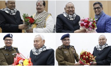 मुख्यमंत्री को राज्य सरकार के मंत्री एवं वरिष्ठ अधिकारियों ने दी नववर्ष की बधाई एवं शुभकामनाएं