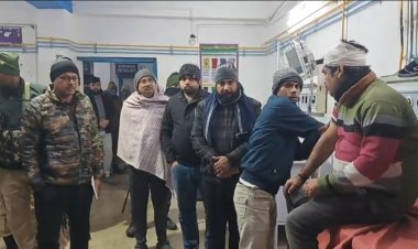 आंजन नदी पुल के पास बदमाशों ने स्वर्ण व्यवसायी से पचास  लाख लूटा, पिस्टल के बट से मारकर किया घायल, SP ने घटना का लिया जायजा