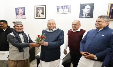 मकर संक्रांति पर जदयू द्वारा आयोजित दही-चूड़ा भोज में शामिल हुए मुख्यमंत्री