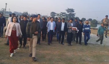 CM नीतीश के पहुँचने से पहले तैयारी तेज,  मधुबनी डीएम ने लिया जायजा