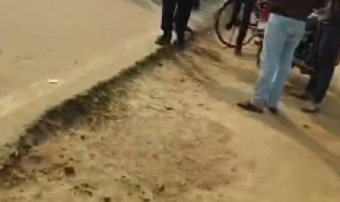 सीतामढ़ी में पुलिस की गाड़ी ने तीन को रौंदा