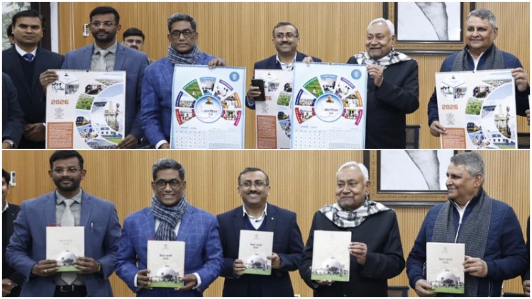 मुख्यमंत्री ने सूचना एवं जन-सम्पर्क विभाग के बिहार डायरी एवं कैलेण्डर-2026 का किया लोकार्पण