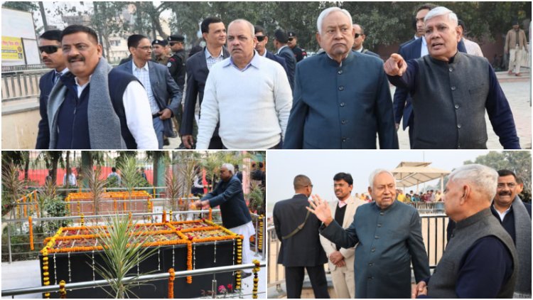 मुख्यमंत्री ने बख्तियारपुर में सीढ़ी घाट का किया भ्रमण, विकास कार्यों का लिया जायजा