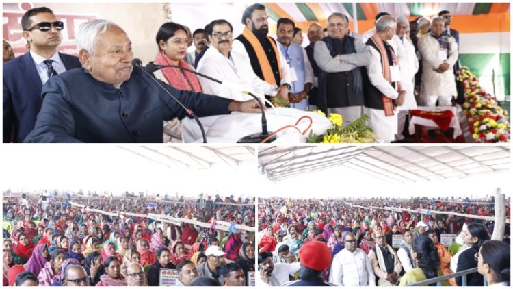 समृद्धि यात्रा में जन संवाद : याद है ना पहले क्या स्थिति थी? बिना नाम लिए सीएम नीतीश ने दिलाई लालू राज की याद