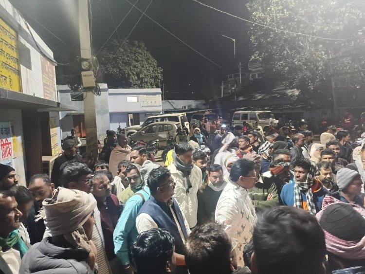 औरंगाबाद सड़क हादसे में  राजद नेता के भाई की मौत,दल बल के साथ पहुंची  पुलिस