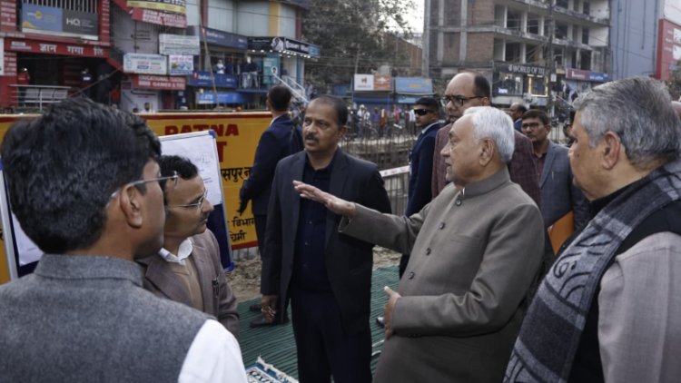 मुख्यमंत्री ने निर्माणाधीन पथों का किया निरीक्षण, अधिकारियों को दिये आवश्यक दिशा निर्देश